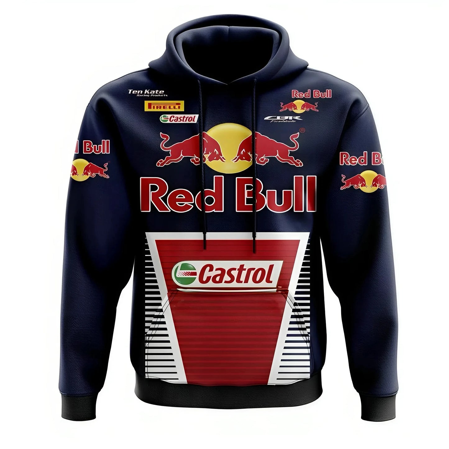 New Spring and Autumn Red Bull Racing 3D Printed Men's Hoodies Adult Children's Leisure Sports Fashion Hoodies