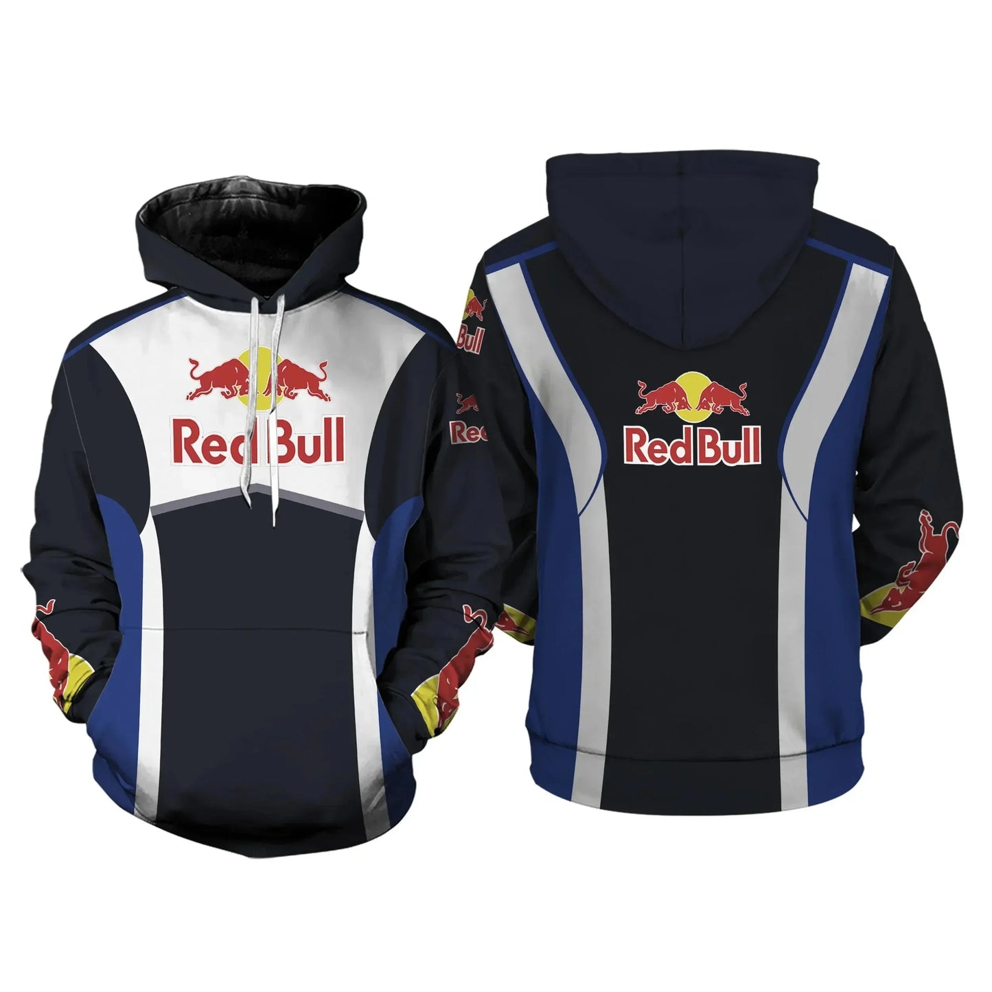 Autumn Red Bull Hoodie Street Fashion 3D Printed Men's and Women's Children's Hoodies Outdoor Sports Clothing Racing Clothing