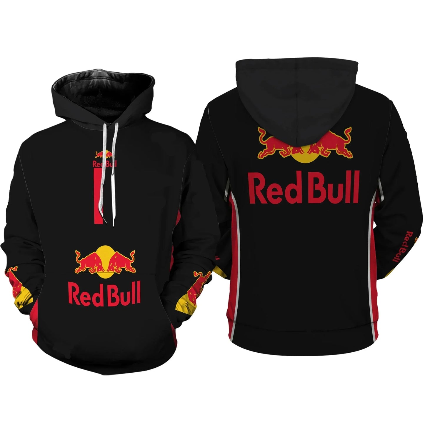 Autumn Red Bull Hoodie Street Fashion 3D Printed Men's and Women's Children's Hoodies Outdoor Sports Clothing Racing Clothing