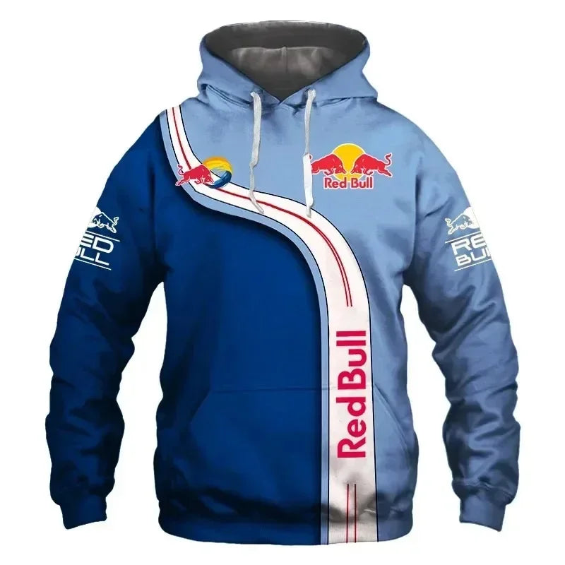 Autumn Red Bull Hoodie Street Fashion 3D Printed Men's and Women's Children's Hoodies Outdoor Sports Clothing Racing Clothing