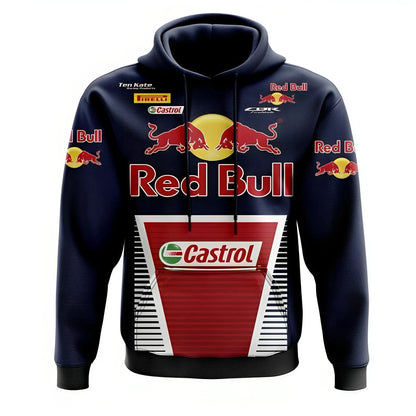 New Spring and Autumn Red Bull Racing 3D Printed Men's Hoodies Adult Children's Leisure Sports Fashion Hoodies