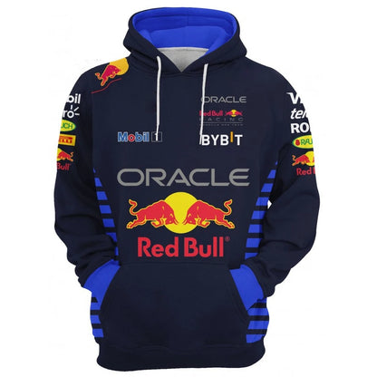 Red Bull Hoodie Fashion 3D Printing Cycling Men's Hoodie Outdoor Sports Red Bull Racing Hoodie Red Bull Men's Hoodie