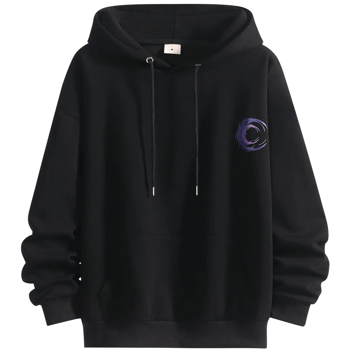 Pullover Men's Hoodie With Backprint Hoodie Hip Hop Hooded Sweat Jacket Vintage Cool Long Sleeve Oversized Sweater Streetwear