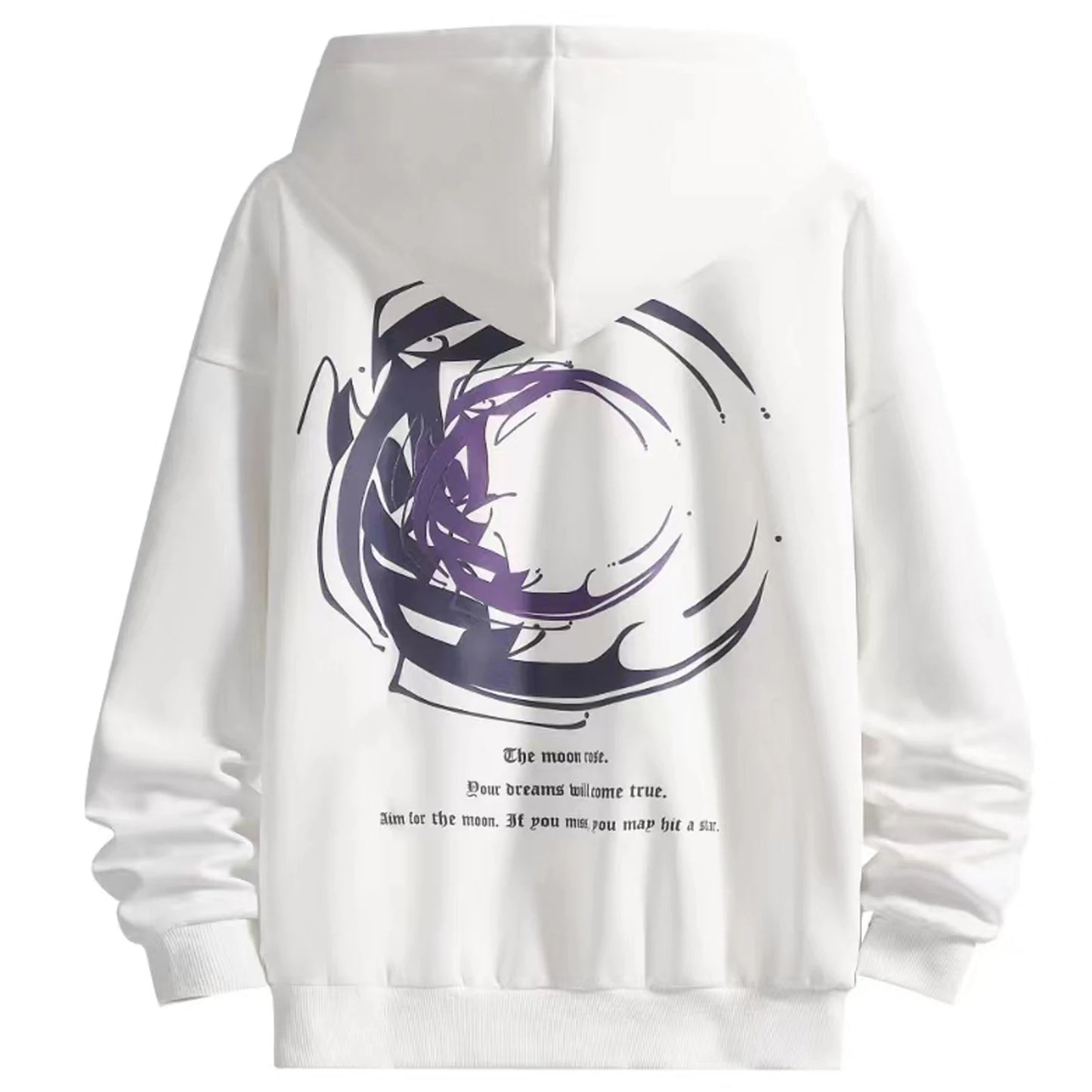 Pullover Men's Hoodie With Backprint Hoodie Hip Hop Hooded Sweat Jacket Vintage Cool Long Sleeve Oversized Sweater Streetwear