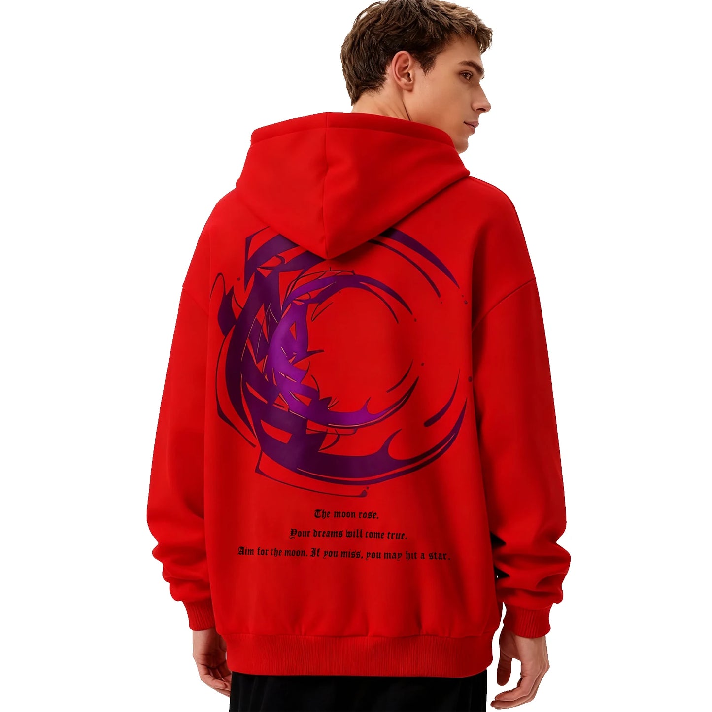 Pullover Men's Hoodie With Backprint Hoodie Hip Hop Hooded Sweat Jacket Vintage Cool Long Sleeve Oversized Sweater Streetwear