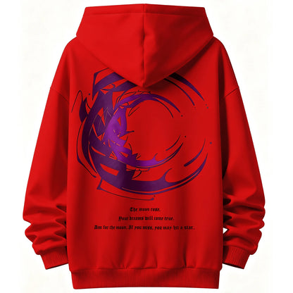 Pullover Men's Hoodie With Backprint Hoodie Hip Hop Hooded Sweat Jacket Vintage Cool Long Sleeve Oversized Sweater Streetwear