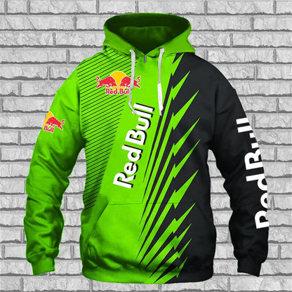 New Spring and Autumn Red Bull Racing 3D Printed Men's Hoodies Adult Children's Leisure Sports Fashion Hoodies