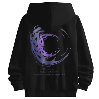 Pullover Men's Hoodie With Backprint Hoodie Hip Hop Hooded Sweat Jacket Vintage Cool Long Sleeve Oversized Sweater Streetwear