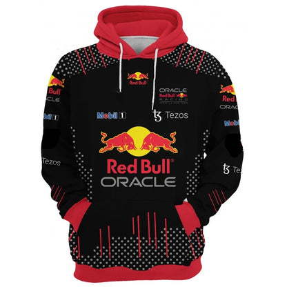 Red Bull Hoodie Fashion 3D Printing Cycling Men's Hoodie Outdoor Sports Red Bull Racing Hoodie Red Bull Men's Hoodie