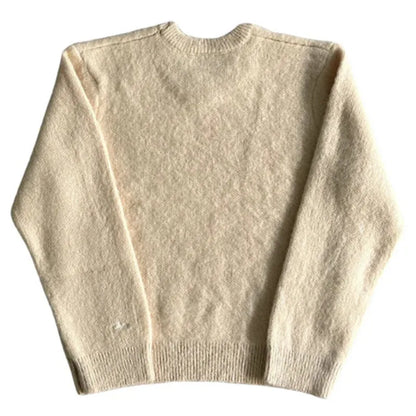 High street Hiphop Y2k Knitted sweater Harajuku Graphic Print Punk Pullover Grunge Rock Goth Oversized Casual Chic Knitt Top EMO